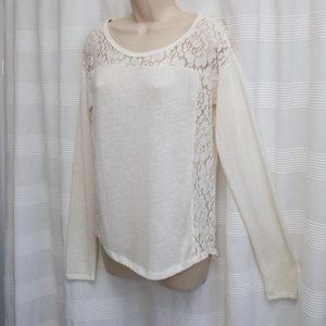 NWOT Lace & Knit Sweater